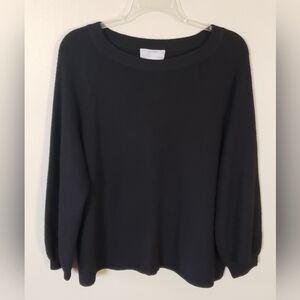 Dusan Women's Black Cashmere and Silk Blend Sweater Size Medium